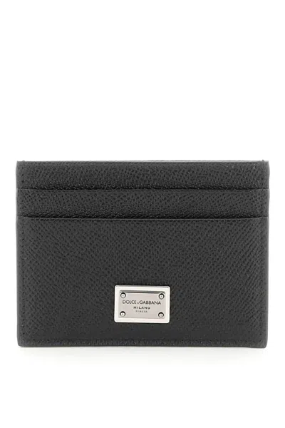 Dolce & Gabbana Black Leather Card Holder