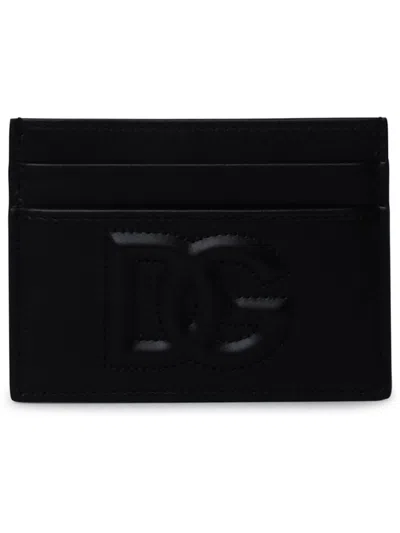 Dolce & Gabbana Black Leather Card Holder