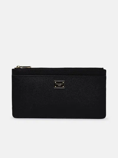 Dolce & Gabbana Black Leather Card Holder