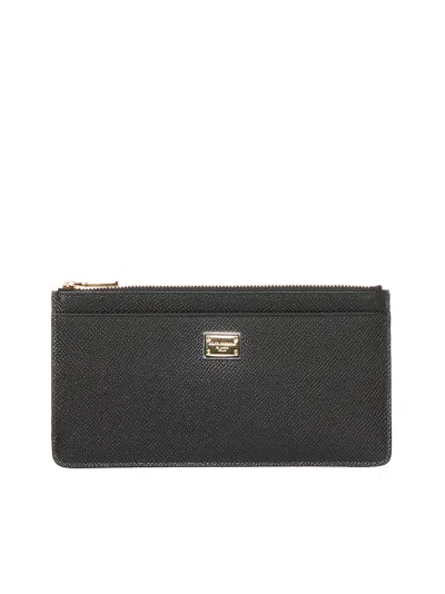 Dolce & Gabbana Zipped Pouch In Black