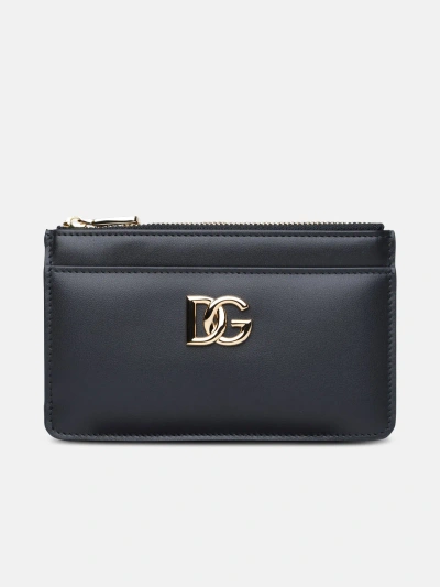 Dolce & Gabbana Kids' Black Leather Cardholder