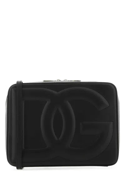 DOLCE & GABBANA DOLCE & GABBANA BLACK LEATHER CROSSBODY BAG