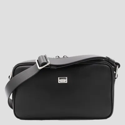 Dolce & Gabbana Black Leather Crossbody Bag