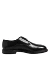 Dolce & Gabbana Elegant Black Leather Derby Formal Shoes In Black