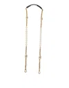 Dolce & Gabbana Black Leather Gold Chain Bag Accessory Shoulder Women's Strap In Black