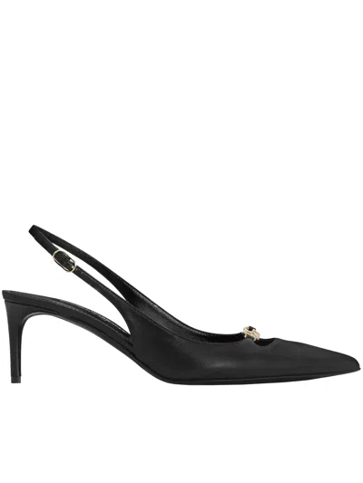 Dolce & Gabbana Black Leather Heels