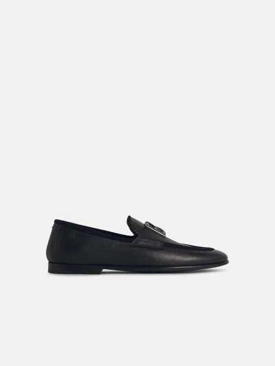 Dolce & Gabbana Black Leather Loafers