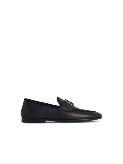 Dolce & Gabbana Black Leather Loafers