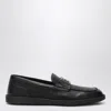 Dolce & Gabbana Leather Moccasin From The New Florio Line In Black