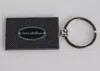 Dolce & Gabbana Black Leather Logo Metal Ring Keychain Men's Keyring In Black