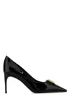 Dolce & Gabbana Black Leather Lollo Pumps