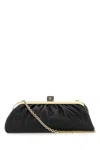 Dolce & Gabbana Maria Nappa Leather Ruched Clutch