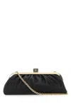 Dolce & Gabbana Maria Nappa Leather Ruched Clutch