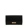 Dolce & Gabbana Black Leather Marlene Clutch In Black