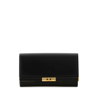 Dolce & Gabbana Black Leather Marlene Clutch