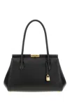 Dolce & Gabbana Black Leather Marlene Handbag In Nero
