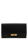 Dolce & Gabbana Black Leather Marlene Clutch In Nero