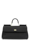 Dolce & Gabbana Black Leather My Sicily Handbag