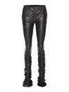 Dolce & Gabbana Black Leather Pants In Black
