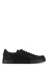 Dolce & Gabbana Round Toe Leather Low Top Sneakers