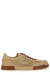 Dolce & Gabbana Cappuccino Leather Portofino Sneakers