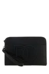 Dolce & Gabbana Black Leather Pouch