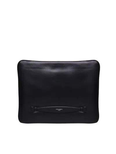 Dolce & Gabbana Black Leather Pouches