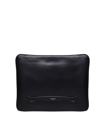 Dolce & Gabbana Black Leather Pouches