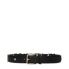 Dolce & Gabbana Black Leather Regular Belt In Black