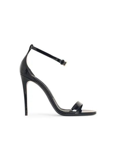 DOLCE & GABBANA DOLCE & GABBANA BLACK LEATHER SANDALS