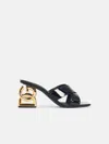 Dolce & Gabbana Black Leather Sandals In Black