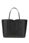 Dolce & Gabbana Leather Shoulder Bag With Frontal Maxi Monogram In Nero