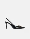Dolce & Gabbana Black Leather Sling Back In Black