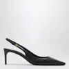 Dolce & Gabbana Tortoiseshell-print Patent Leather Slingbacks In Black