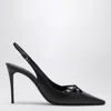 DOLCE & GABBANA DOLCE&GABBANA BLACK LEATHER SLINGBACK DÉCOLLETÉ