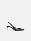 Dolce & Gabbana Black Leather Slingbacks In Black