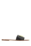 Dolce & Gabbana Ciabatta Flat Vitello Liscio Scarpe Basse Black In Black