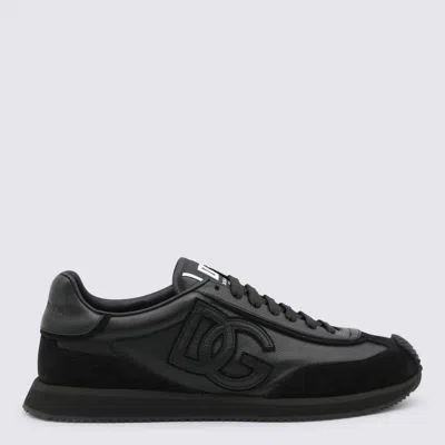 Dolce & Gabbana Black Leather Sneakers