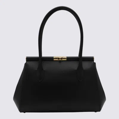 Dolce & Gabbana Black Leather Top Handle Bag