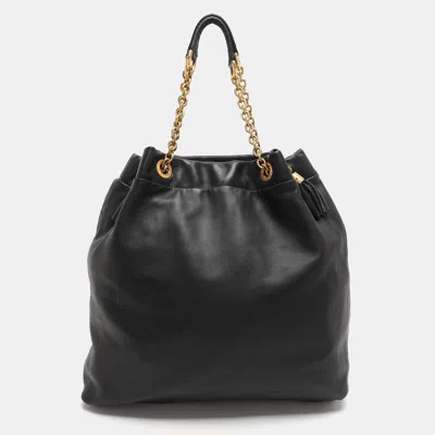 Pre-owned Dolce & Gabbana Black Leather Tote