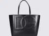 Dolce & Gabbana Small Dg Logo Shopper In Black