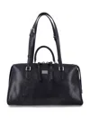 Dolce & Gabbana Black Leather Vittoria Handbag In Black