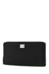Dolce & Gabbana Black Leather Wallet In Nero