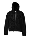Dolce & Gabbana Black Leopard Full Zip Hooded Sweatshirt Sweater In Black
