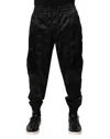 Dolce & Gabbana Black Logo Dg Print Men Jogger Sweatpants Pants In Black