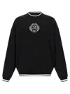 Dolce & Gabbana Crewneck Sweatshirt With Ribbed Cuffs And Hem In Black