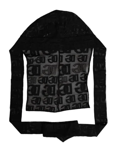 Dolce & Gabbana Hat9784 Logo Mesh Balaclava In Black