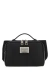 Dolce & Gabbana Men Black Leather And Nylon Belt Bag In Black