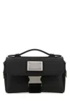 Dolce & Gabbana Black Logo-plaque Crossbody Bag In Black