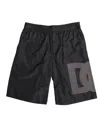 Dolce & Gabbana Black Logo Print Beachwear Men Shorts Swimwear In Black